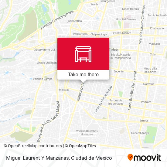Mapa de Miguel Laurent Y Manzanas