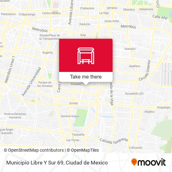 Municipio Libre Y Sur 69 map