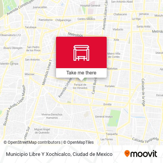 Municipio Libre Y Xochicalco map