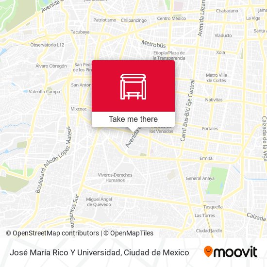 José María Rico Y Universidad map