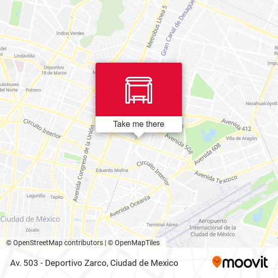 Av. 503 - Deportivo Zarco map