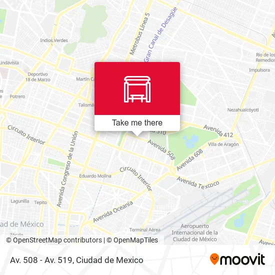 Av. 508 - Av. 519 map