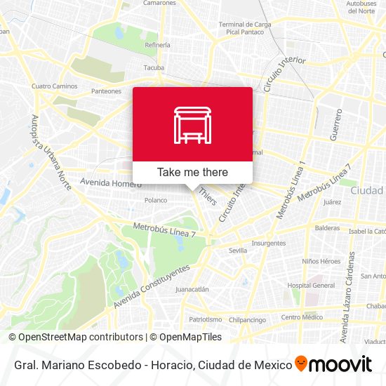 Gral. Mariano Escobedo - Horacio map