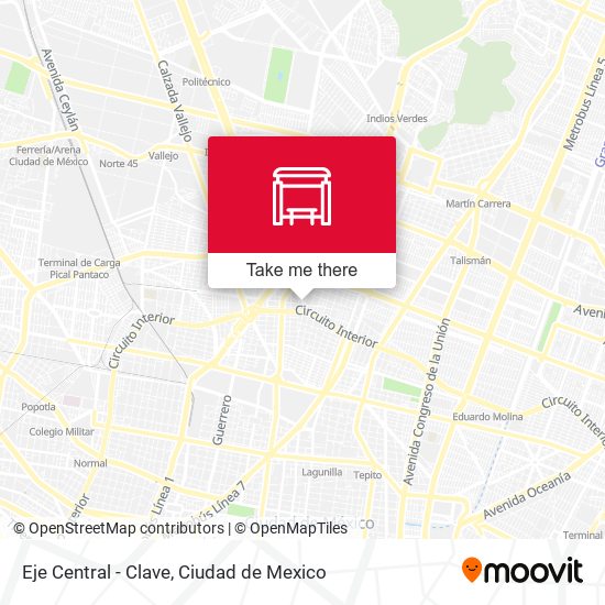 Mapa de Eje Central - Clave