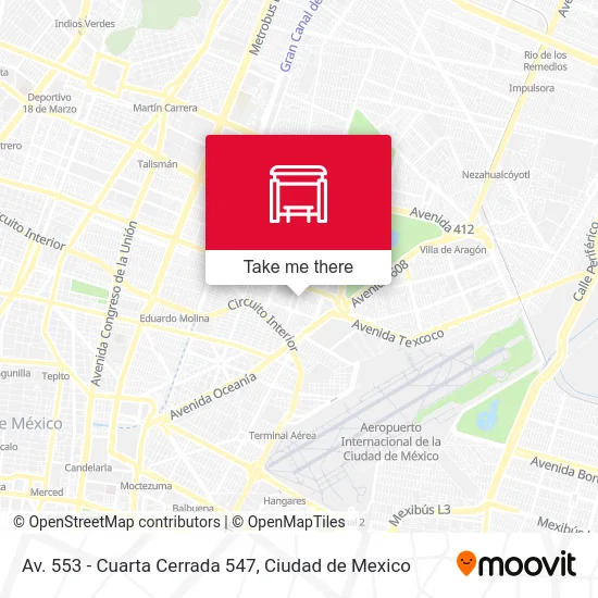 Av. 553 - Cuarta Cerrada 547 map