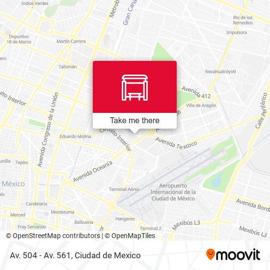 Mapa de Av. 504 - Av. 561