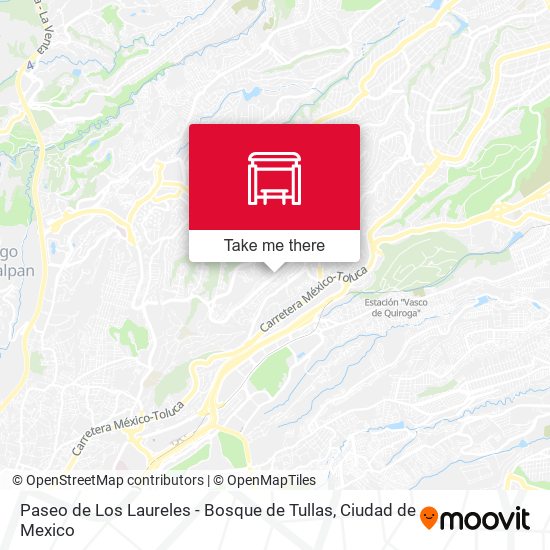 Paseo de Los Laureles - Bosque de Tullas map
