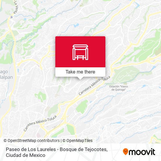 Mapa de Paseo de Los Laureles - Bosque de Tejocotes