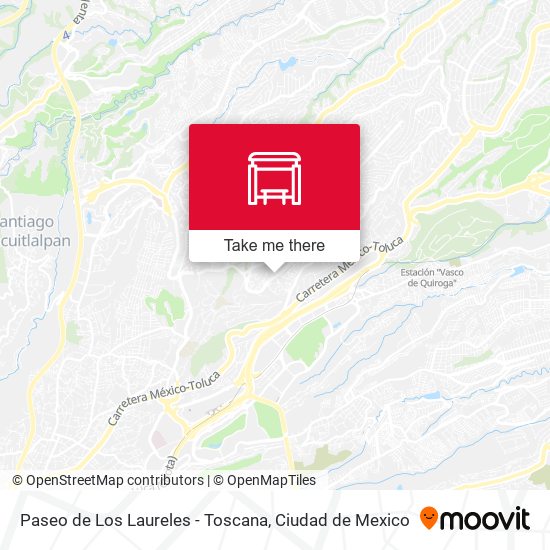 Paseo de Los Laureles - Toscana map