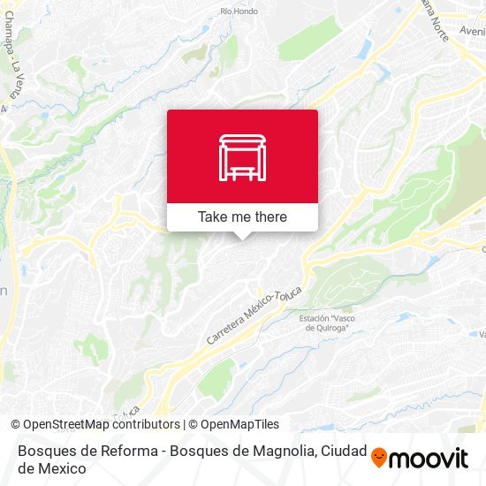 Mapa de Bosques de Reforma - Bosques de Magnolia