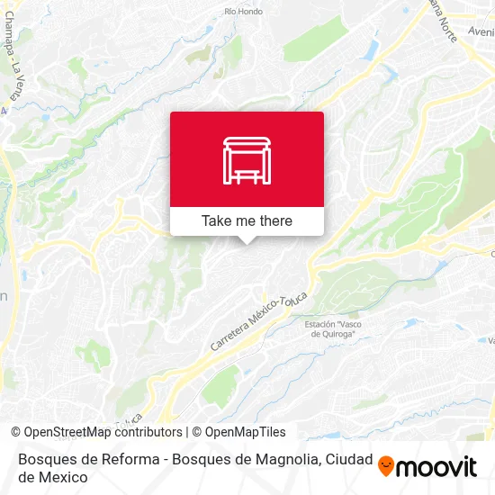 Bosques de Reforma - Bosques de Magnolia map