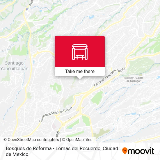 Bosques de Reforma - Lomas del Recuerdo map
