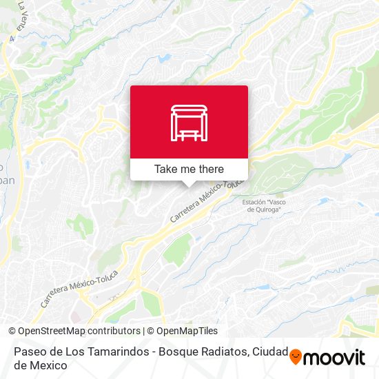 Mapa de Paseo de Los Tamarindos - Bosque Radiatos