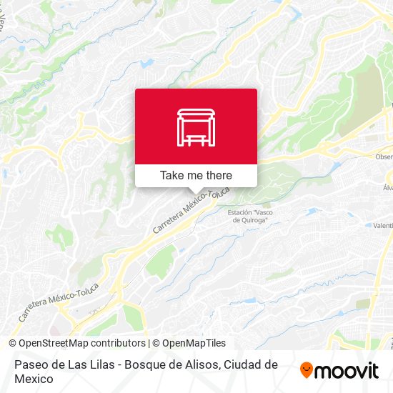 Mapa de Paseo de Las Lilas - Bosque de Alisos