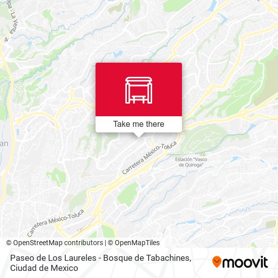 Mapa de Paseo de Los Laureles - Bosque de Tabachines