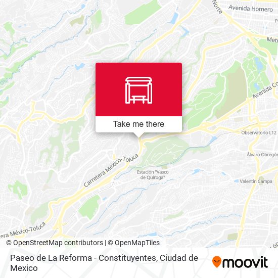 Mapa de Paseo de La Reforma - Constituyentes