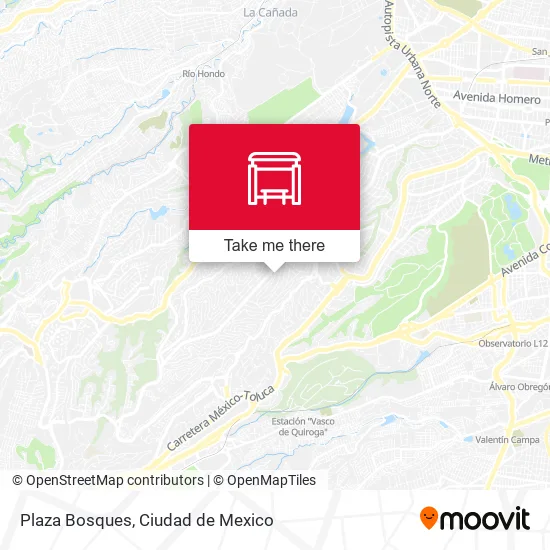 Plaza Bosques map