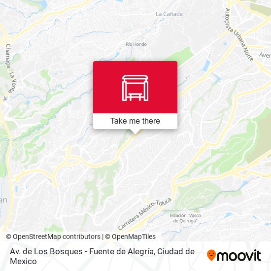 Av. de Los Bosques - Fuente de Alegría map