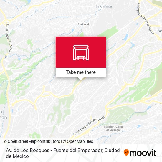 Av. de Los Bosques - Fuente del Emperador map