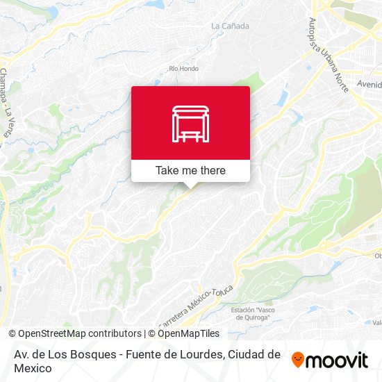 Av. de Los Bosques - Fuente de Lourdes map