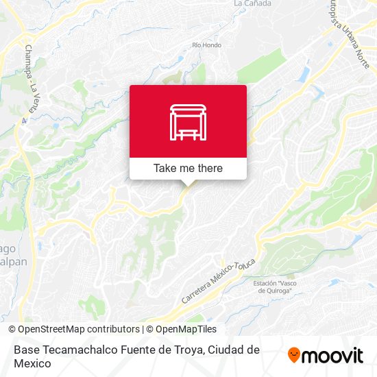 Base Tecamachalco Fuente de Troya map
