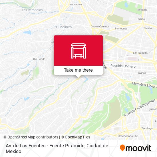 Mapa de Av. de Las Fuentes - Fuente Piramide