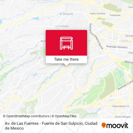 Av. de Las Fuentes - Fuente de San Sulpicio map