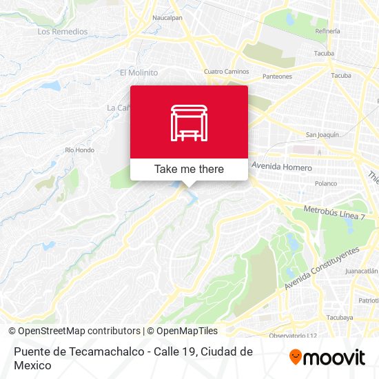 Puente de Tecamachalco - Calle 19 map