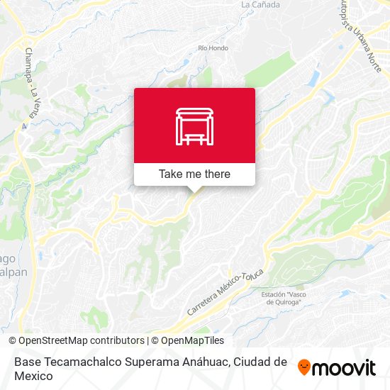 Base Tecamachalco Superama Anáhuac map