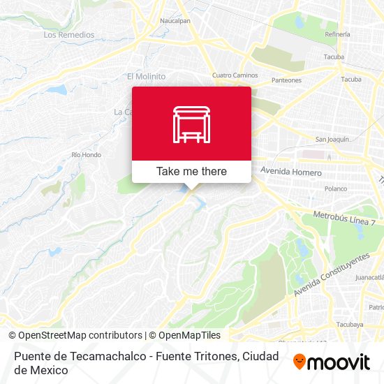 Mapa de Puente de Tecamachalco - Fuente Tritones