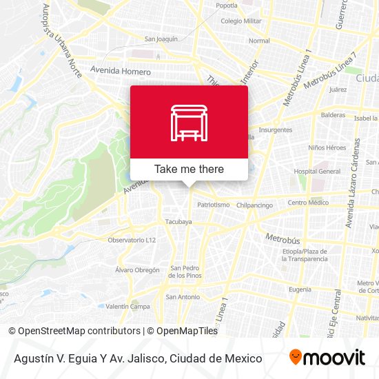 Agustín V. Eguia Y Av. Jalisco map