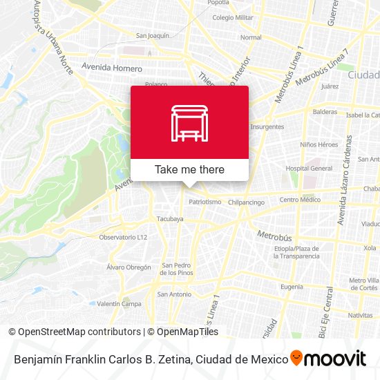 Mapa de Benjamín Franklin Carlos B. Zetina