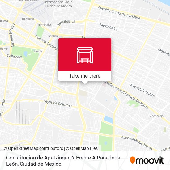 Constitución de Apatzingan Y Frente A Panadería León map