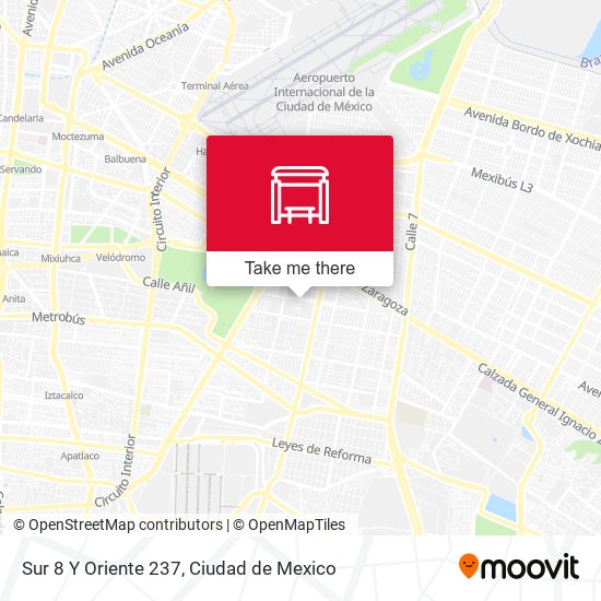 Mapa de Sur 8 Y Oriente 237