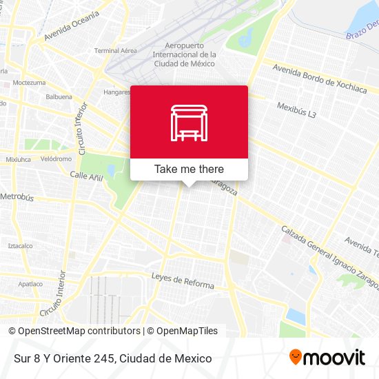 Mapa de Sur 8 Y Oriente 245
