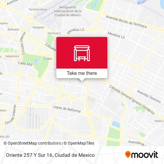 Oriente 257 Y Sur 16 map
