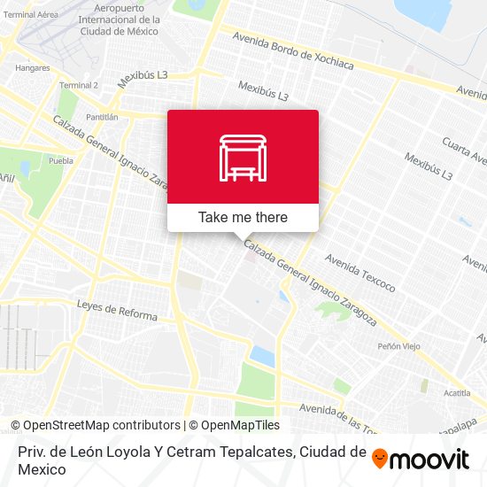 Mapa de Priv. de León Loyola Y Cetram Tepalcates