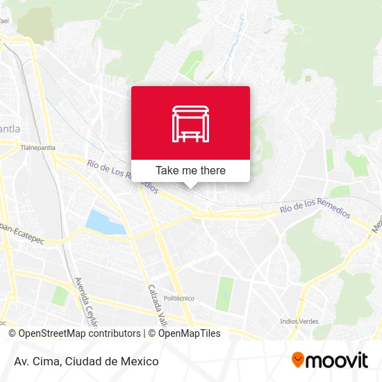 Av. Cima map