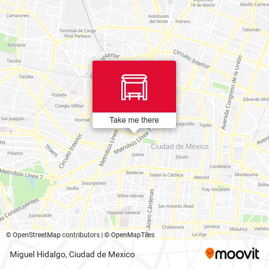 Miguel Hidalgo map