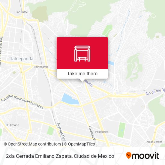 Mapa de 2da Cerrada Emiliano Zapata