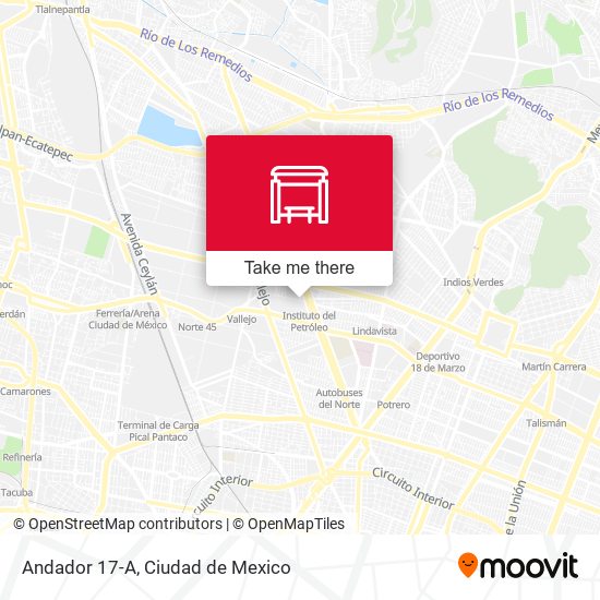 Mapa de Andador 17-A