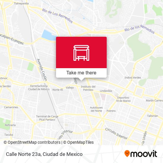 Calle Norte 23a map