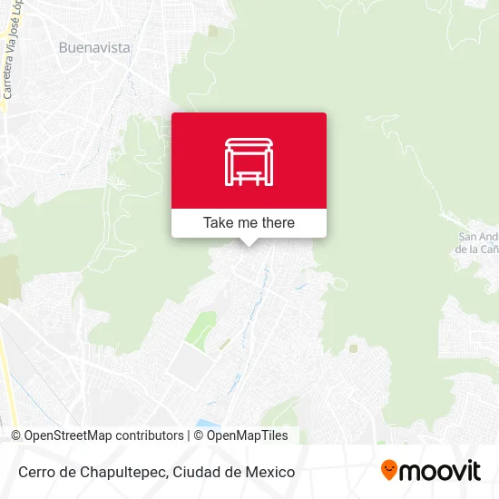 Cerro de Chapultepec map