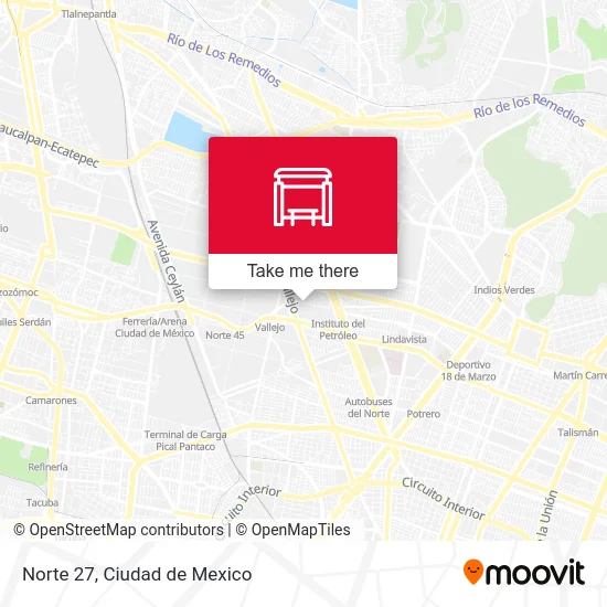 Norte 27 map