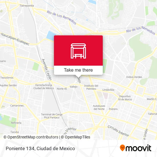 Poniente 134 map