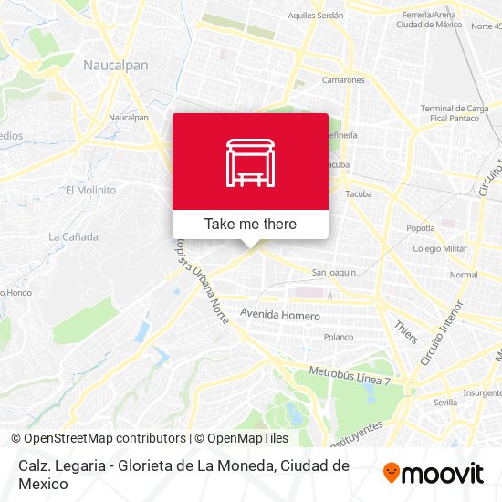 Calz. Legaria - Glorieta de La Moneda map