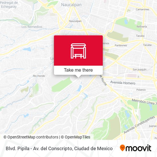 Blvd. Pipila - Av. del Conscripto map