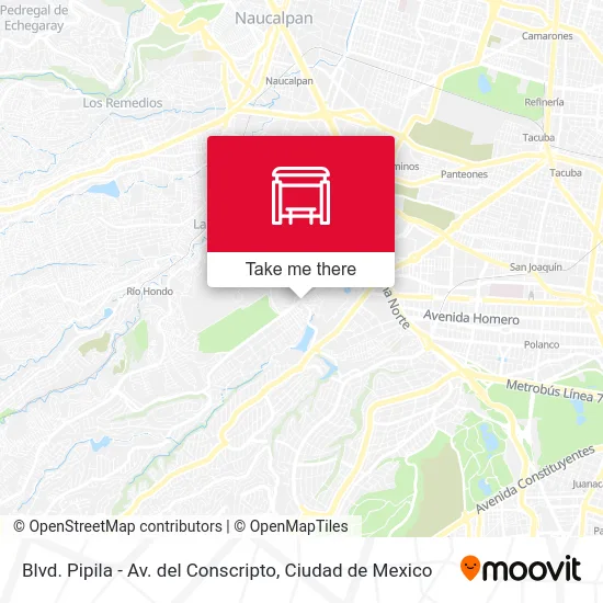 Blvd. Pipila - Av. del Conscripto map