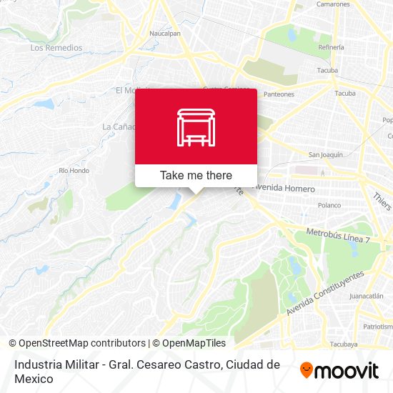 Industria Militar - Gral. Cesareo Castro map