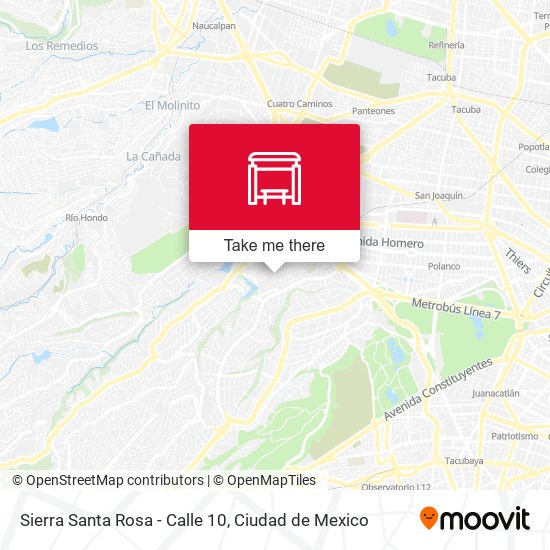 Sierra Santa Rosa - Calle 10 map